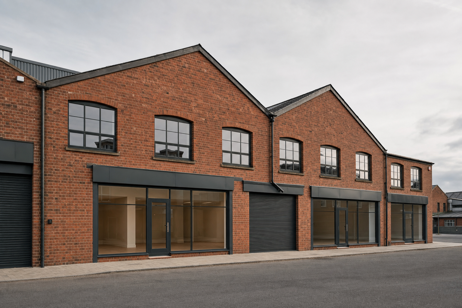 Commercial units in a Sheffield industrial building setting